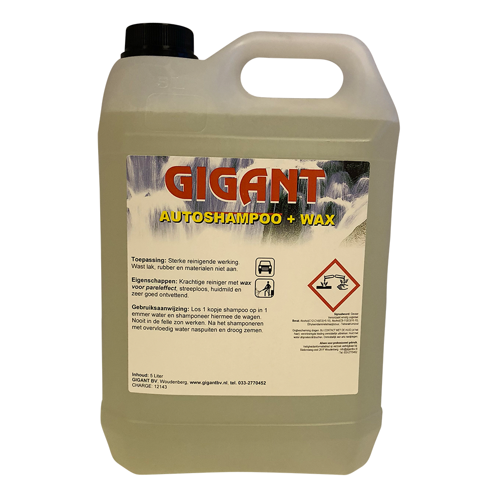 Gigant Autoshampoo+wax 5 ltr